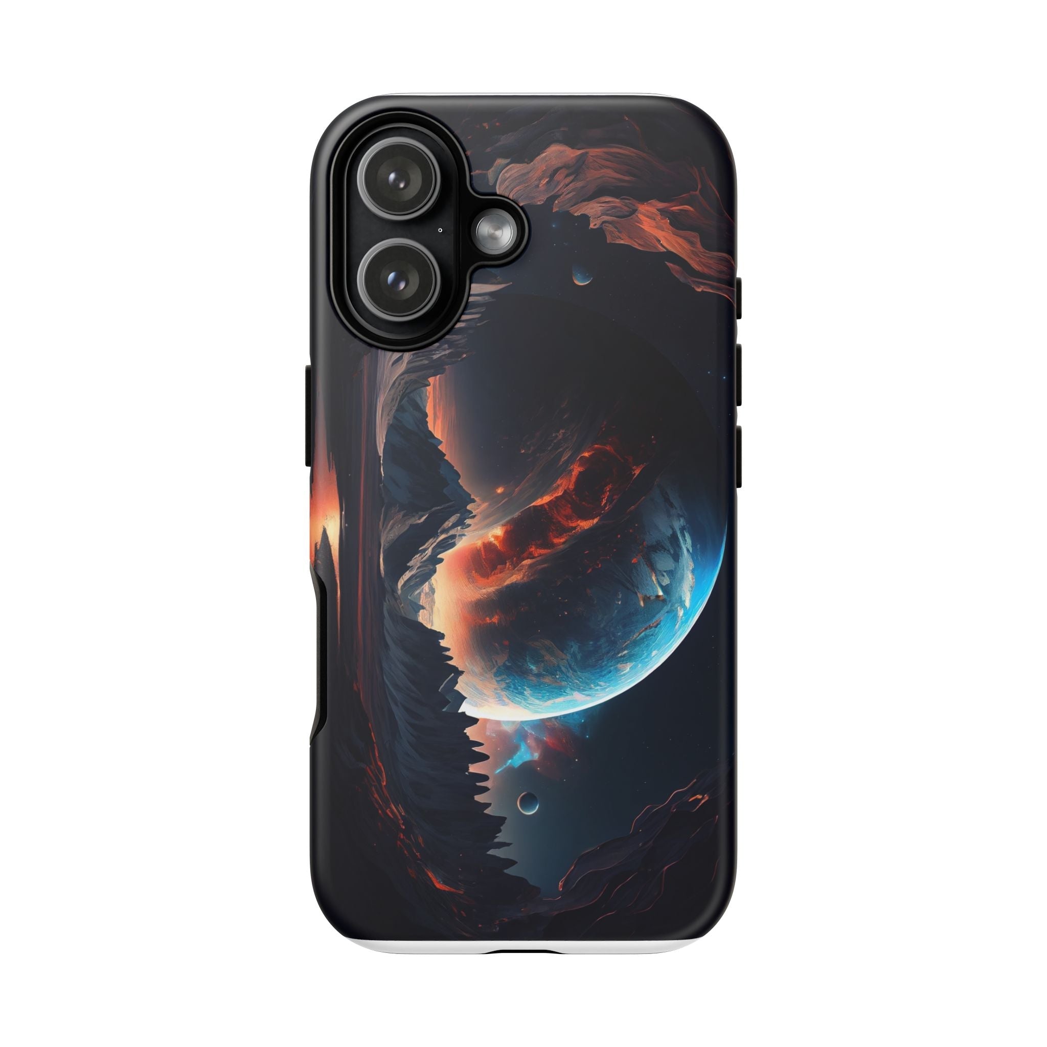 Cosmic Planet Tough Phone Case — Galaxy Landscape Protective Cover - GrimmReaper24