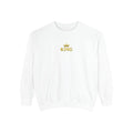 King Crown Sweatshirt — Minimal Gold "KING" Crewneck - GrimmReaper24