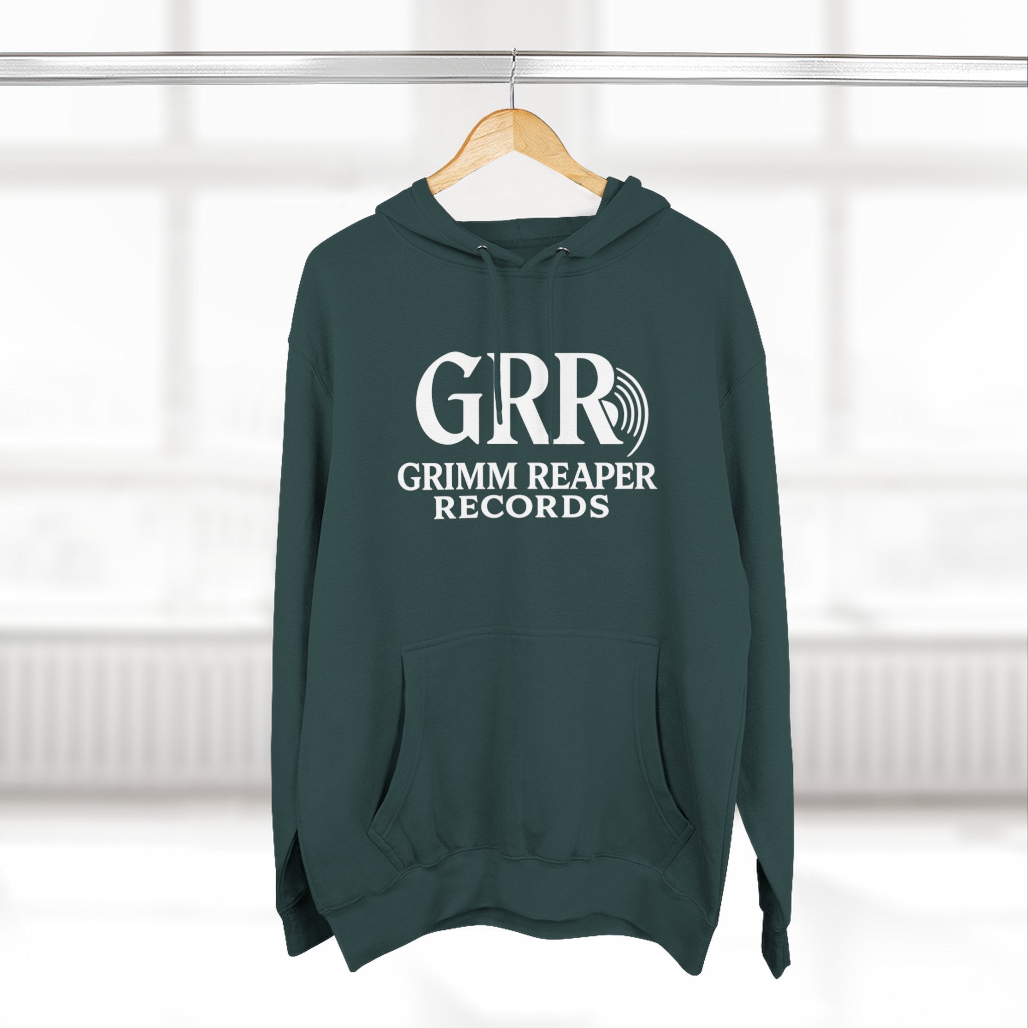 Shaddy Logo Hoodie — Retro Box - Logo Fleece Sweatshirt - GrimmReaper24