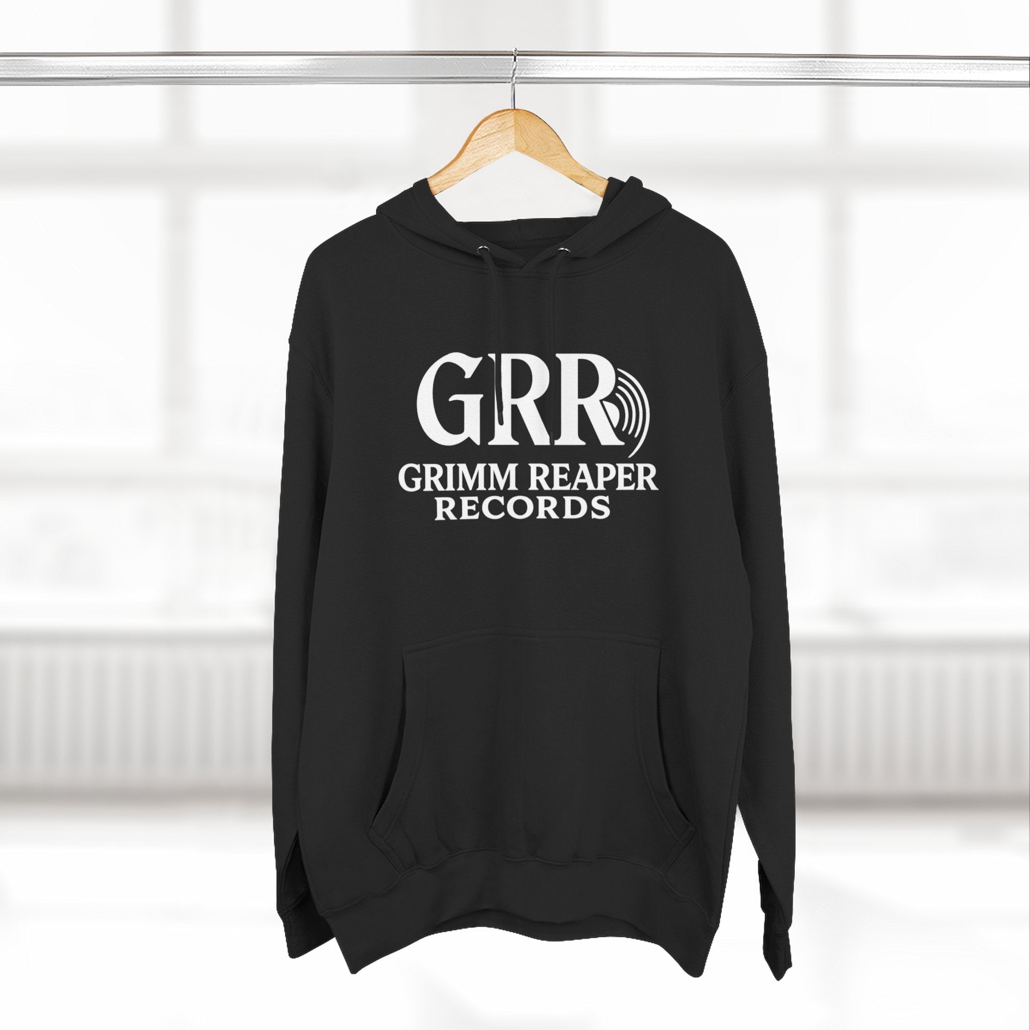 Shaddy Logo Hoodie — Retro Box - Logo Fleece Sweatshirt - GrimmReaper24