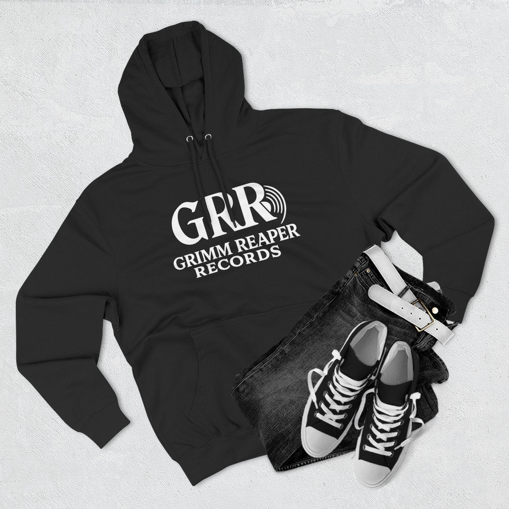 Shaddy Logo Hoodie — Retro Box - Logo Fleece Sweatshirt - GrimmReaper24