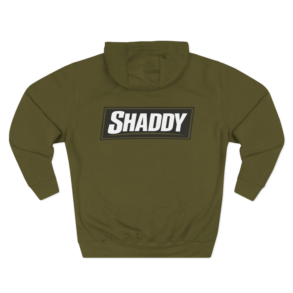 Shaddy Logo Hoodie — Retro Box - Logo Fleece Sweatshirt - GrimmReaper24