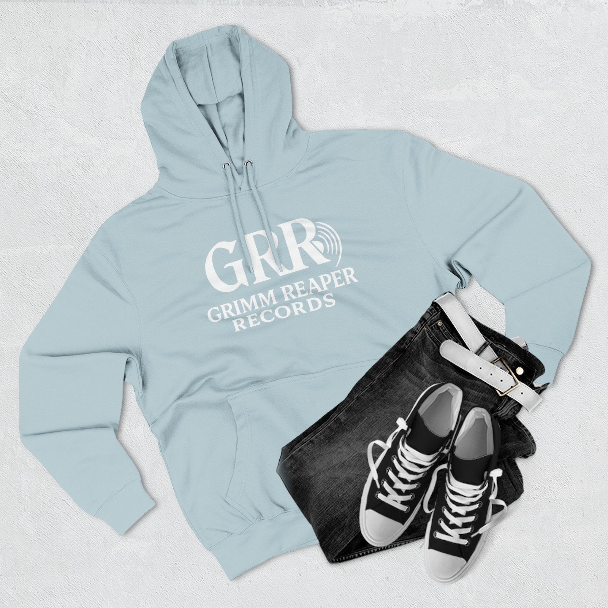 Shaddy Logo Hoodie — Retro Box - Logo Fleece Sweatshirt - GrimmReaper24