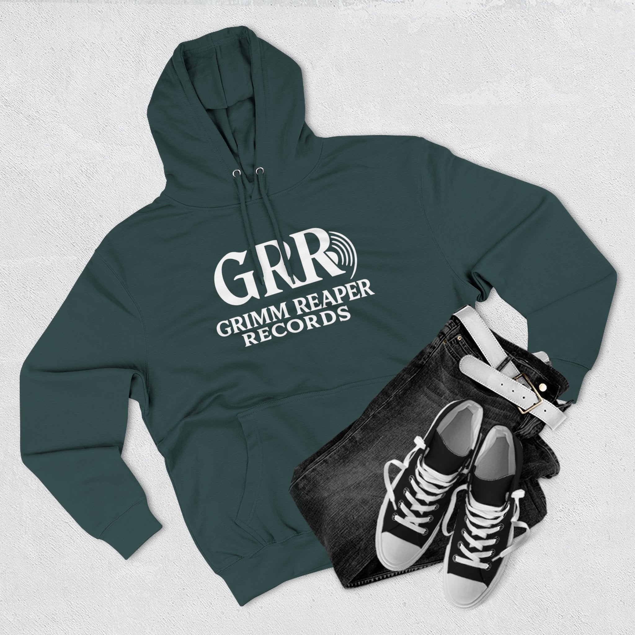 Shaddy Logo Hoodie — Retro Box - Logo Fleece Sweatshirt - GrimmReaper24